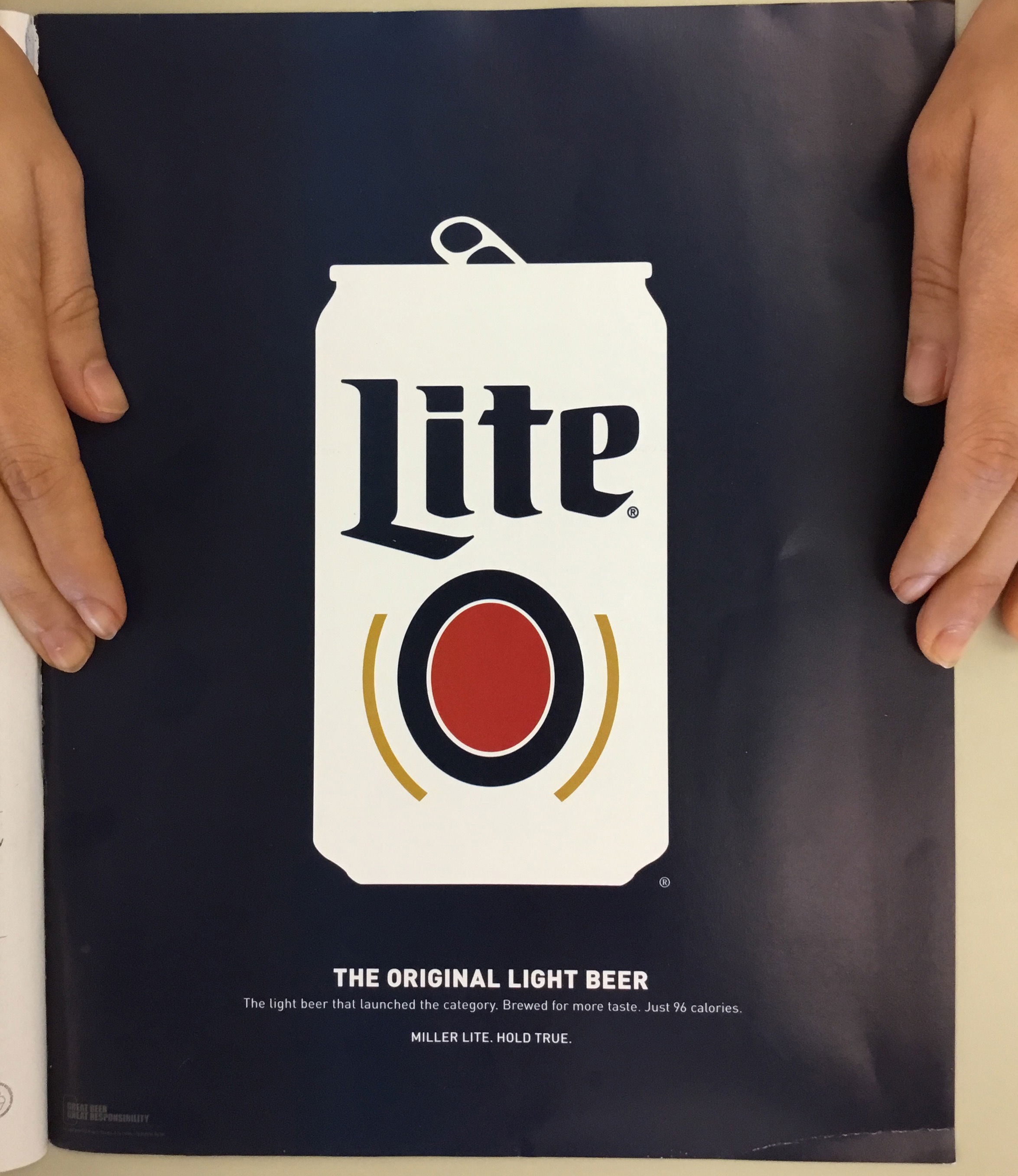 Bud Lite flat design magazine ad