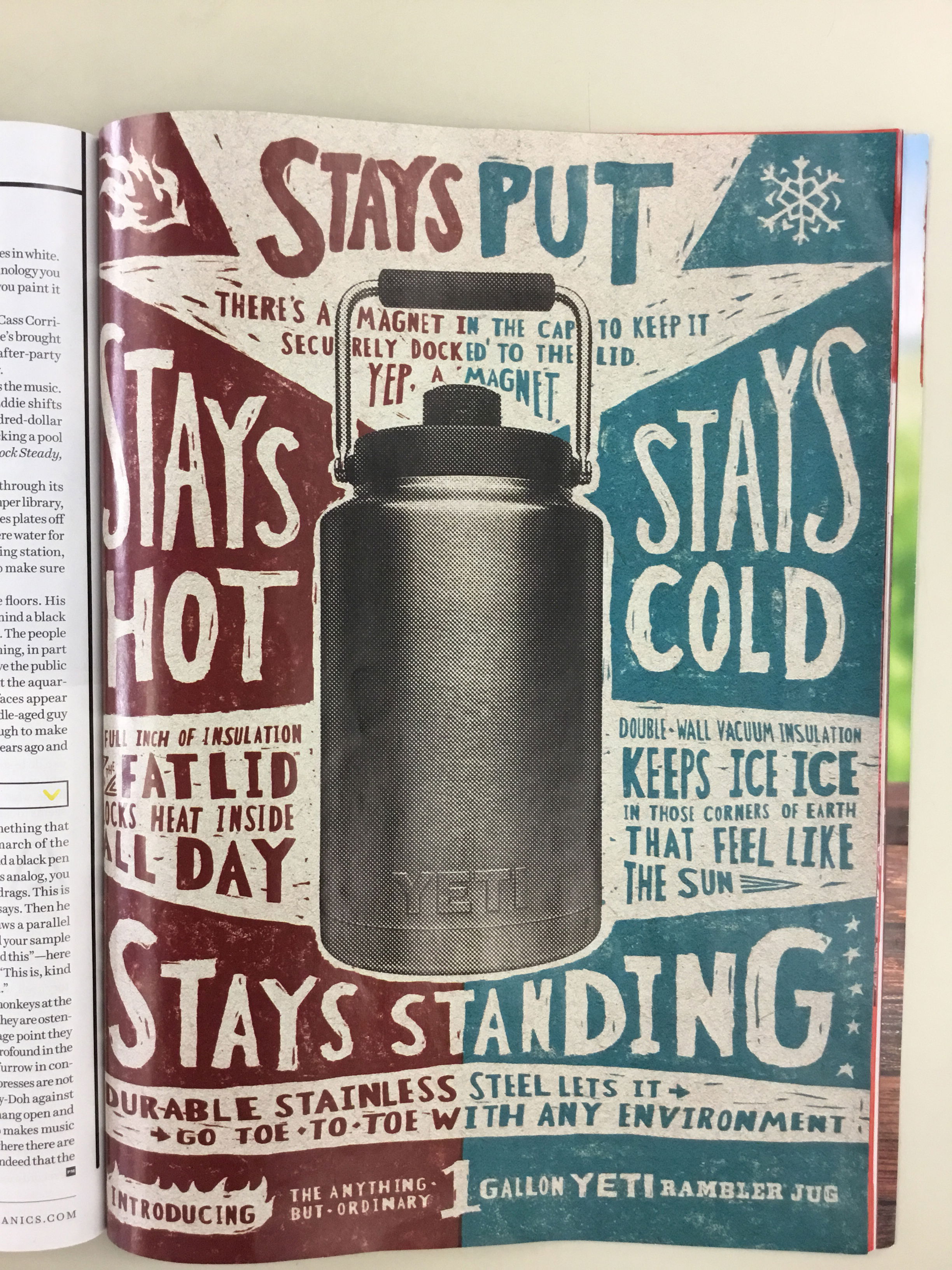 Yeti magazine ad