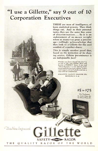 1962 Gillette Razor Print Ad | SwipeFile