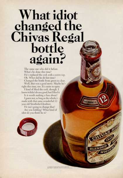 Chivas Regal Whisky Bottle1966