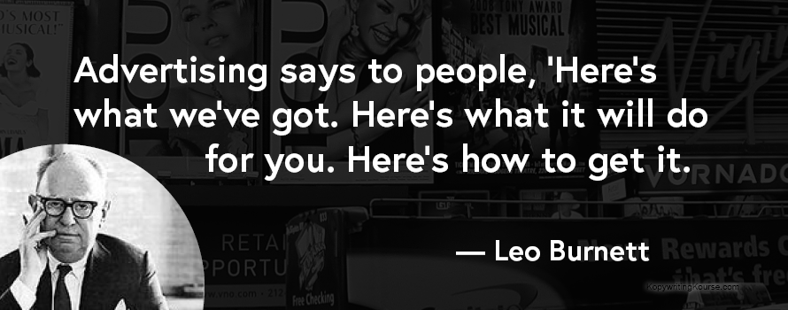 Leo Burnett advertising quote