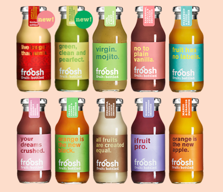 Froosh bottle package