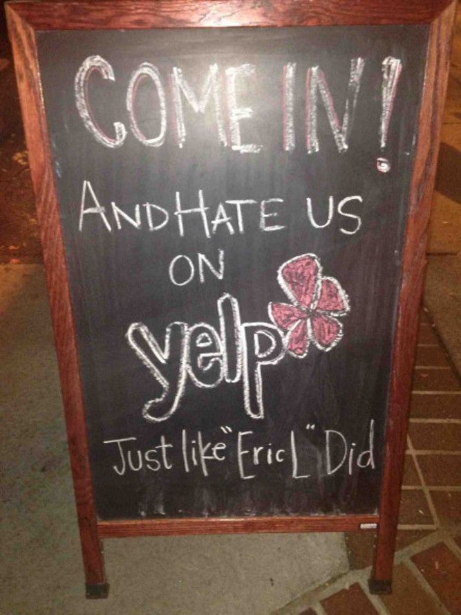 yelp hate board