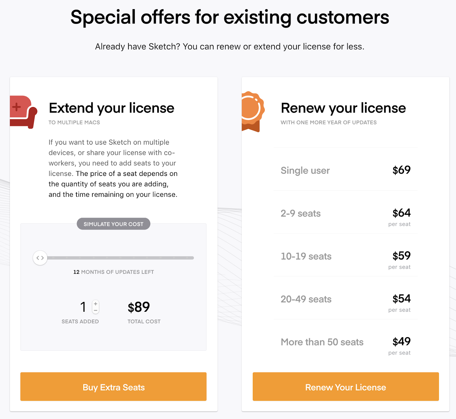 Sketch - pricing