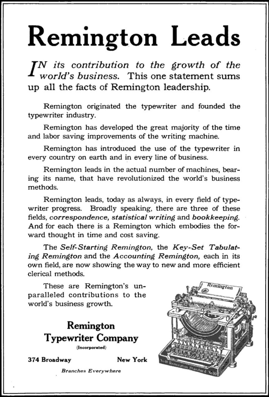 old-remington-typewriter-ad