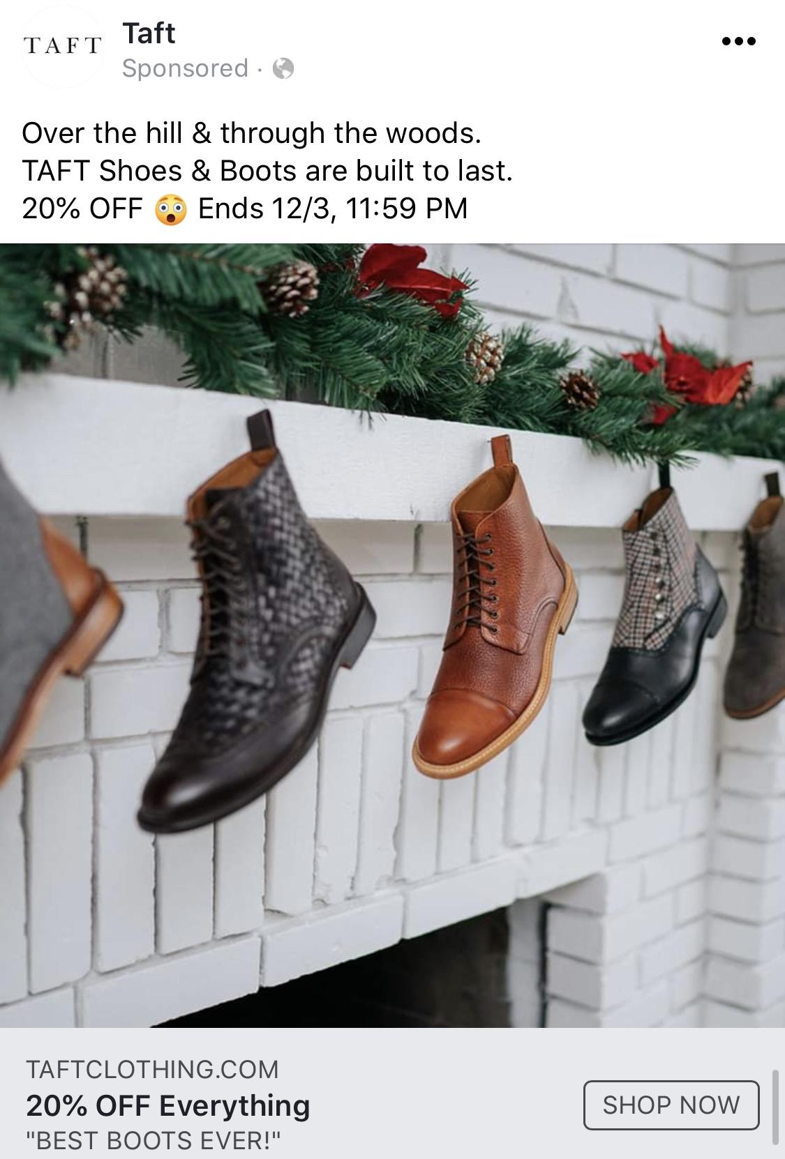 taft-facebook-holiday-stocking-boot-ad