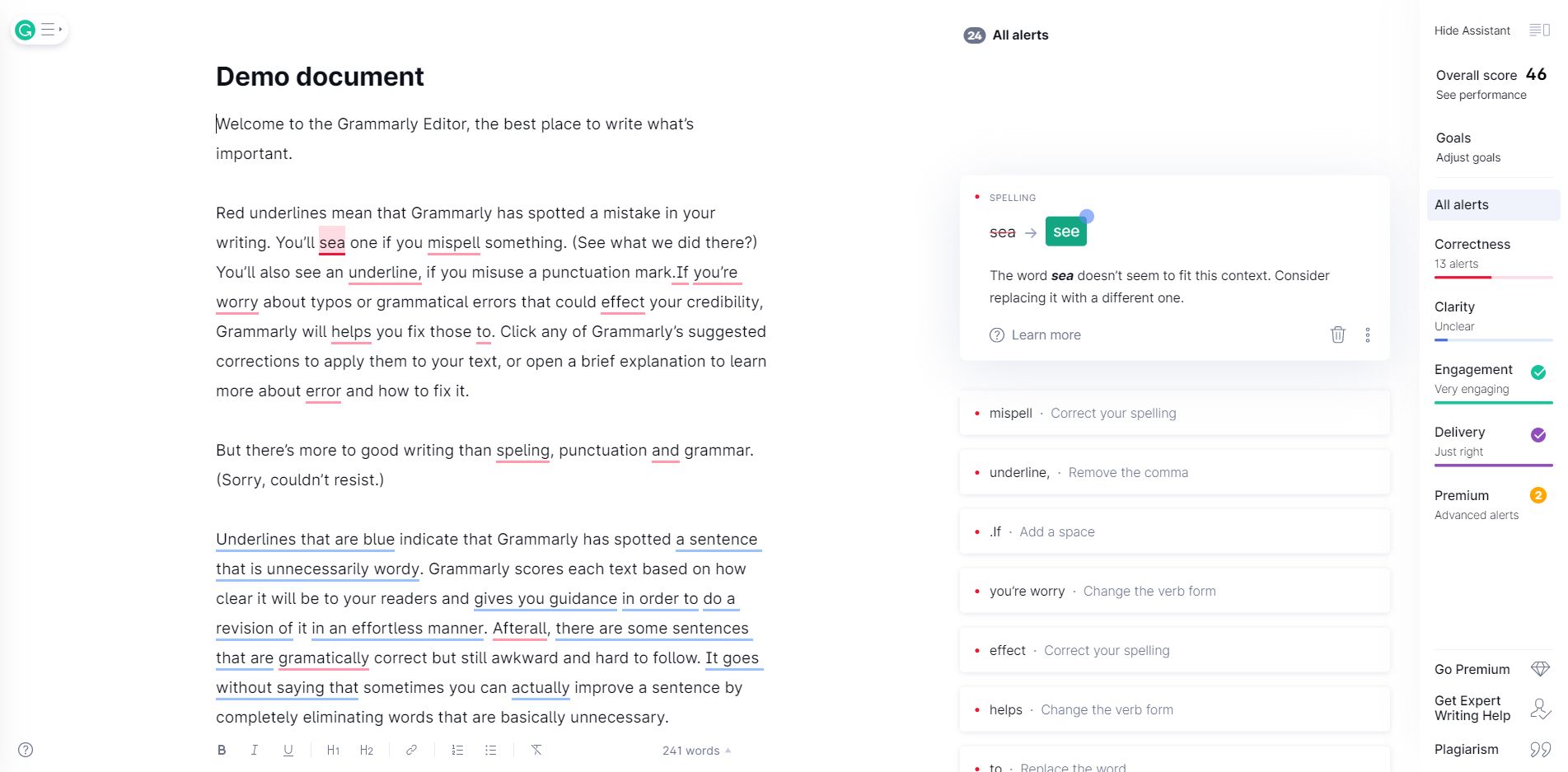 grammarly demo doc