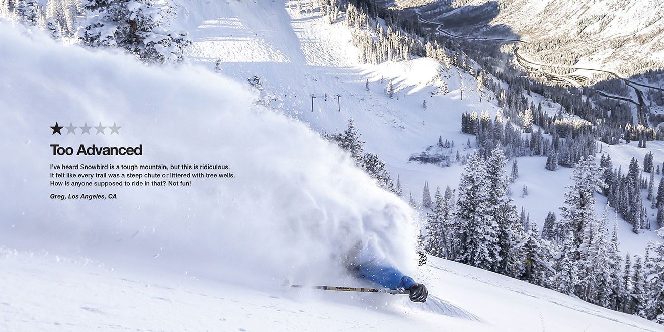 ski resort turns negative review into positive ad