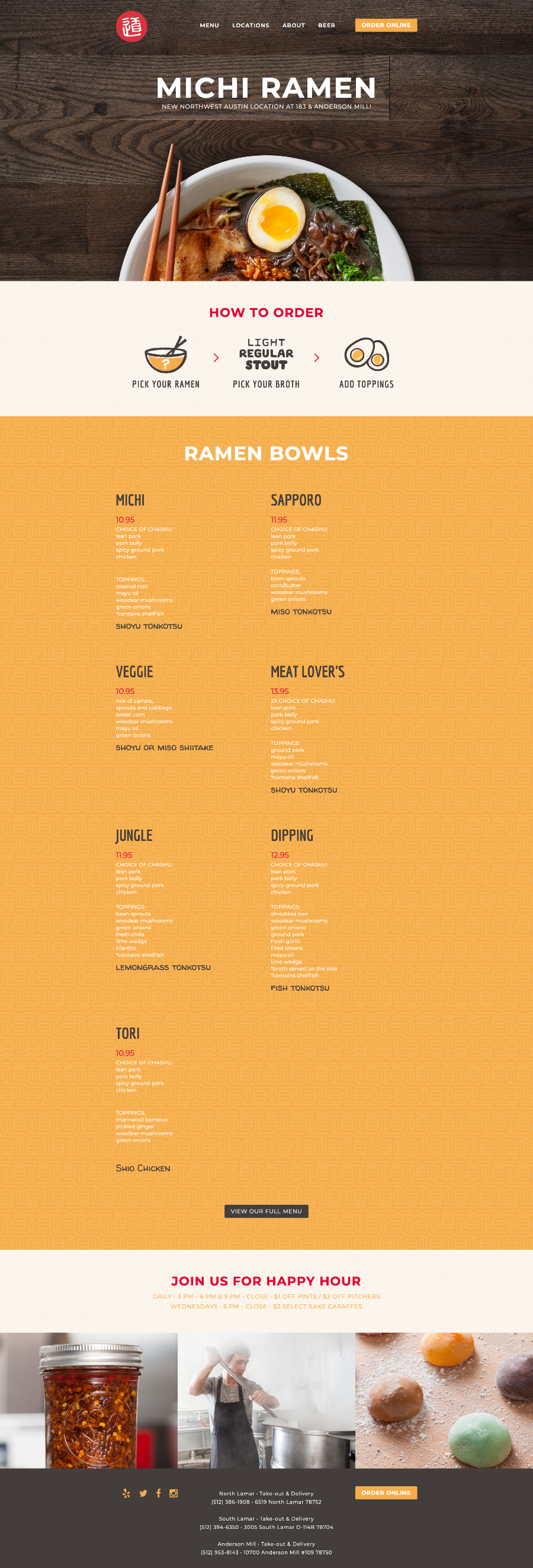 michi ramen home page