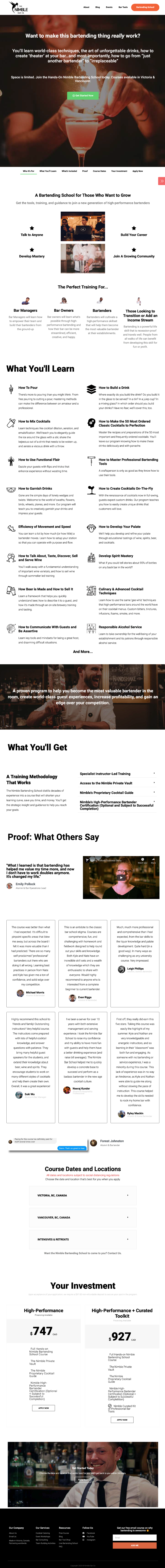 nimblebar-bartending-school-landing-page