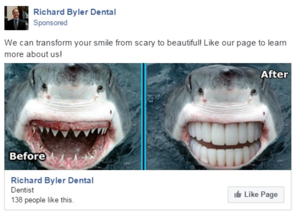 dental-facebook-ad-shark