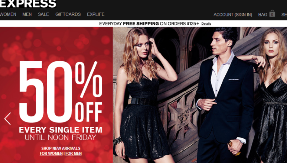 express-black-friday-homepage