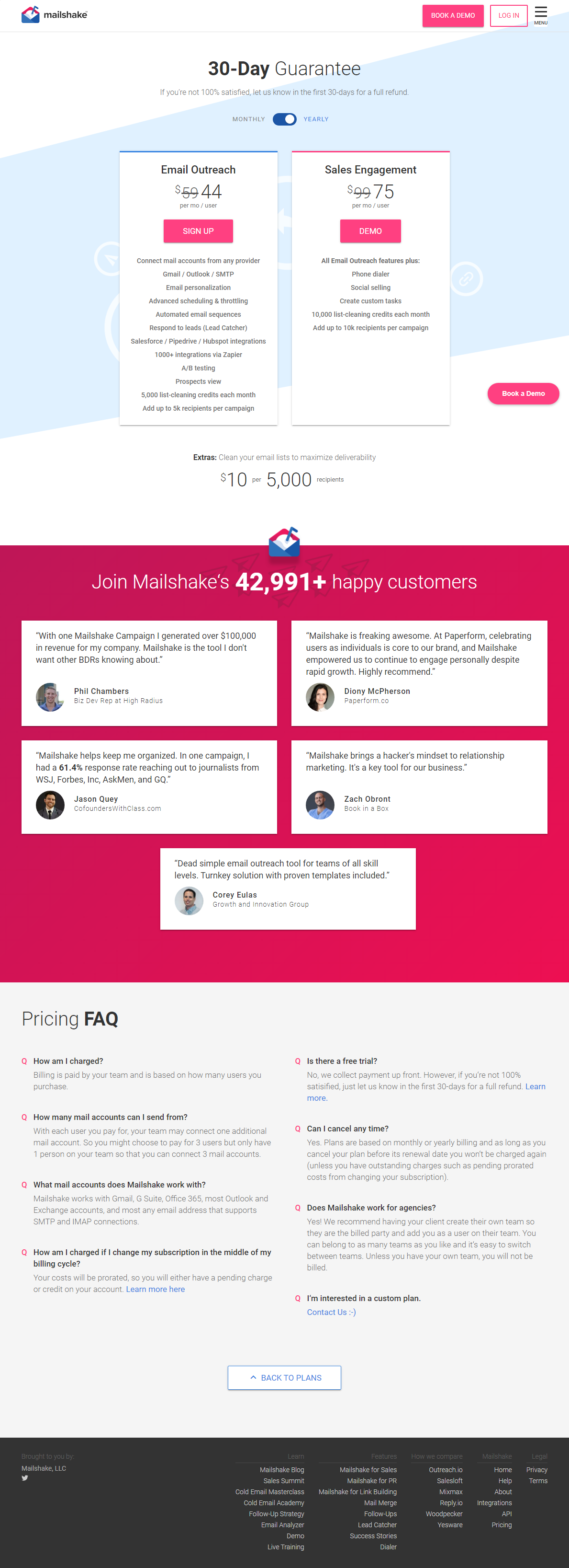 Mailshake-pricing-page