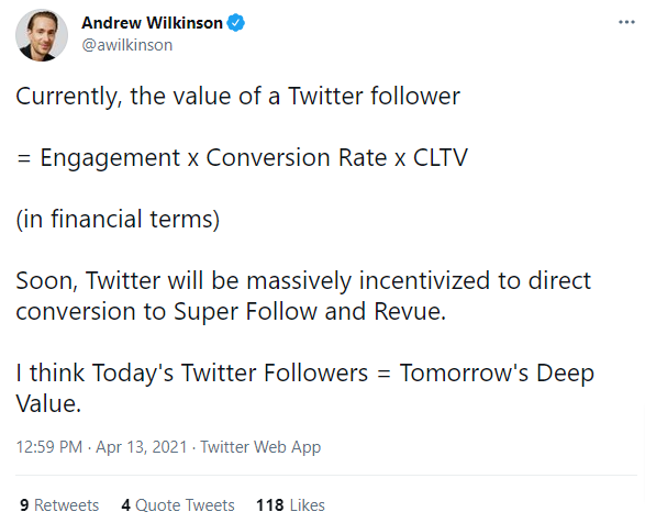 Andrew-Wilkinson-tweet-about-audience-engagement