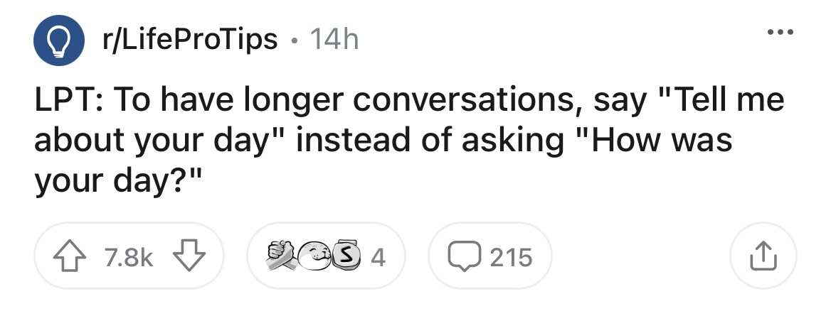 make conversation