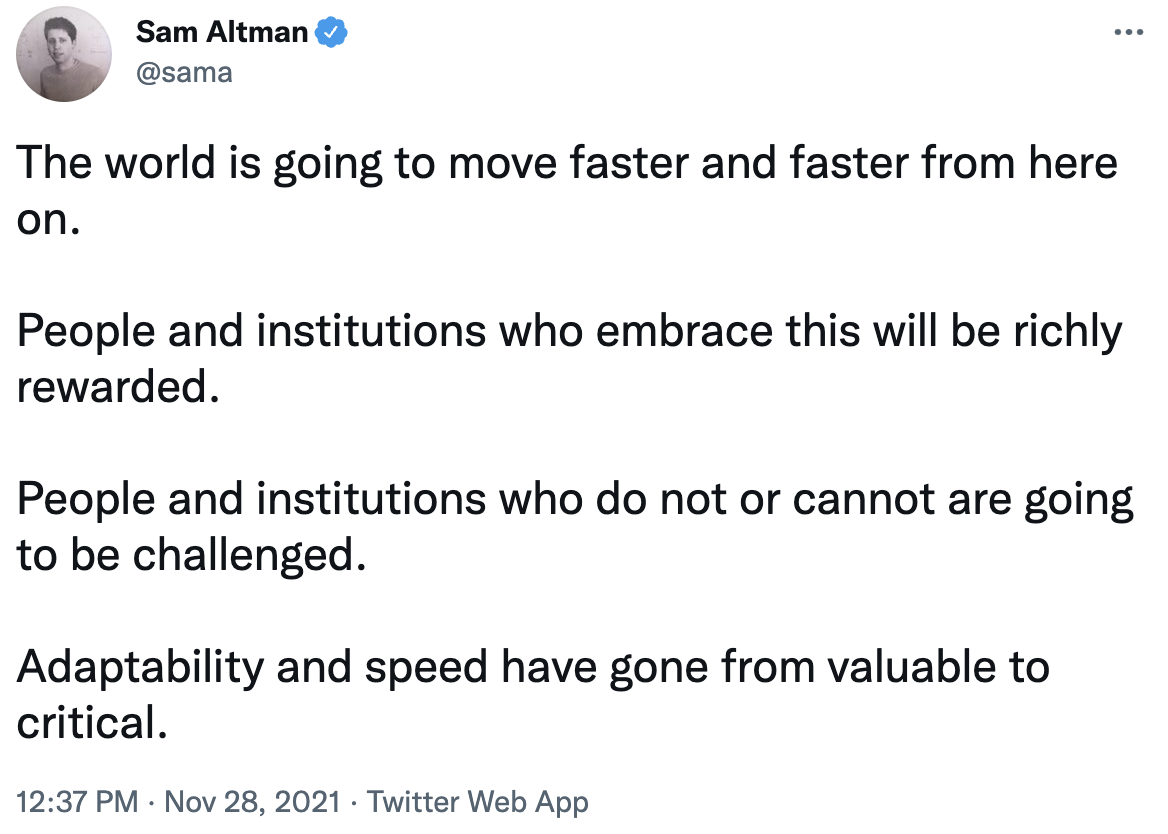 sam-altman-world-faster-tweet