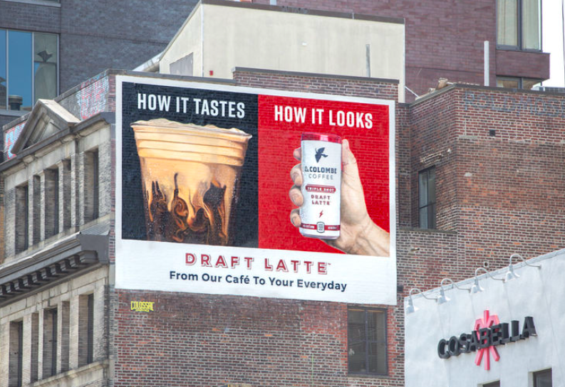 outdoor ad billboard coffee