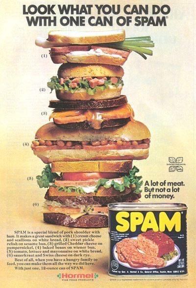 spam vintage ad copy