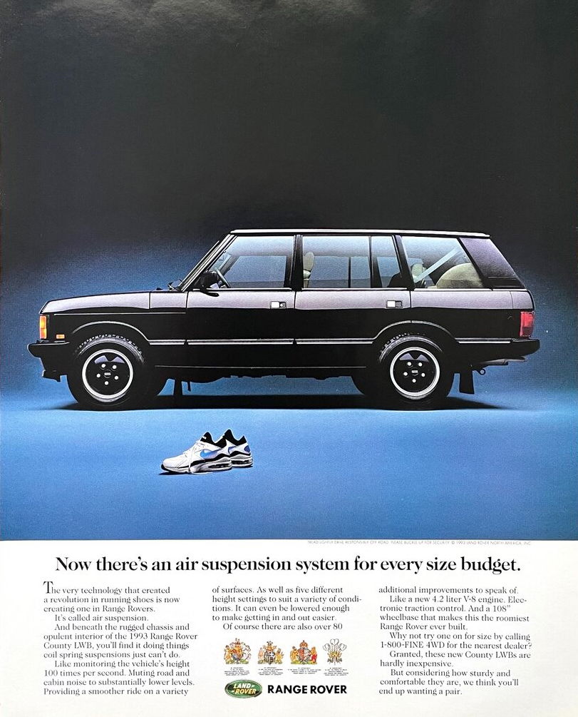 range rover vintage ad