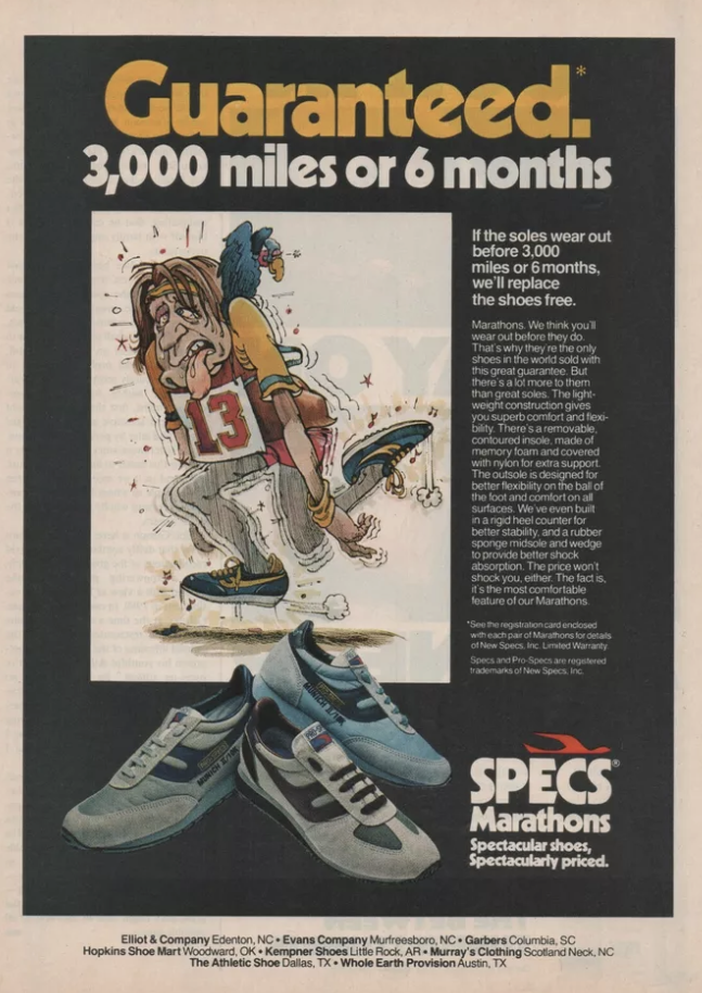 vintage sneaker ad