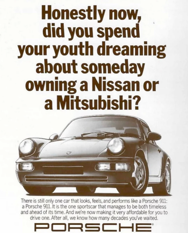 vintage porche ad