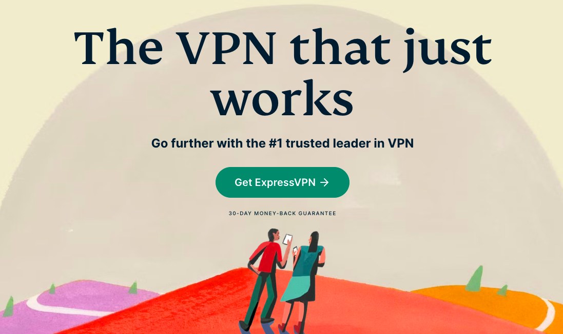 homepage express vpn aboe the fold