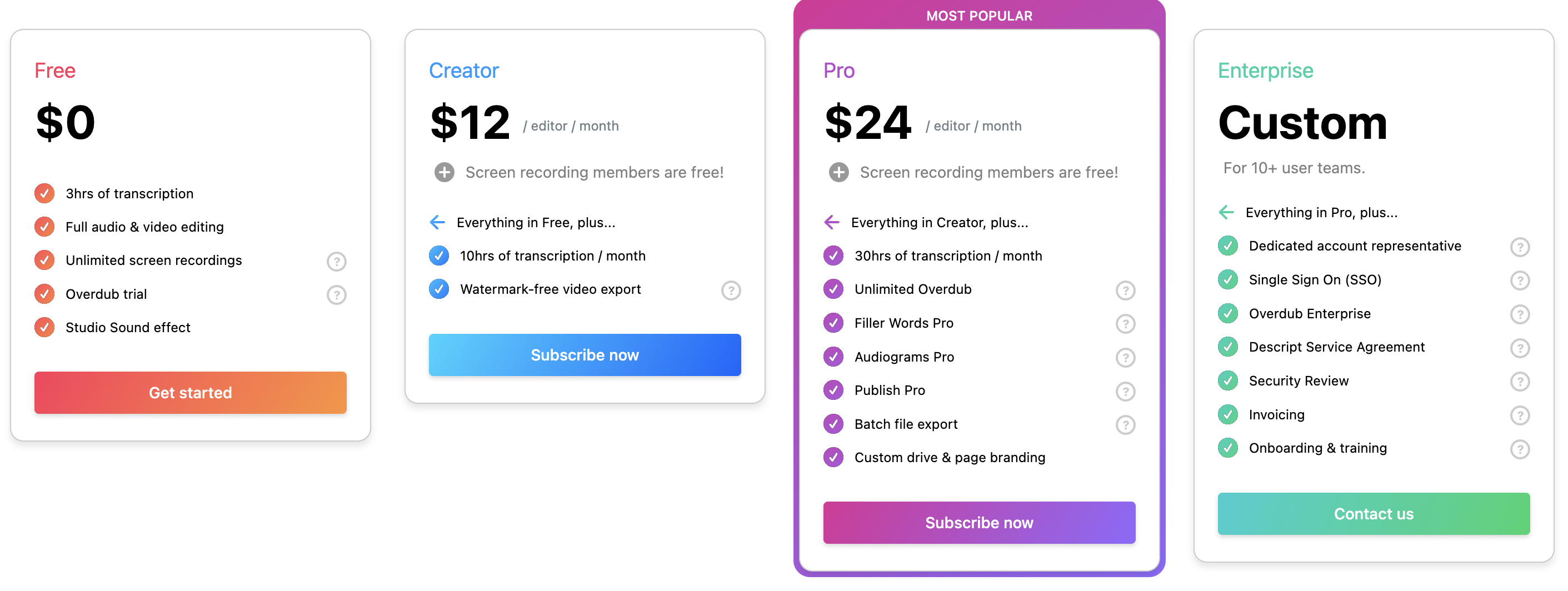 descript-4-tiered-pricing