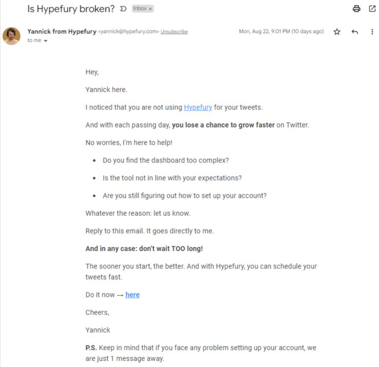 Is-Hypefury-broken-email