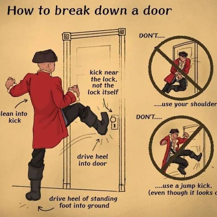 how to break down a door image