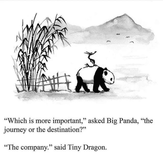 Life lesson from Big Panda and Tiny Dragon
