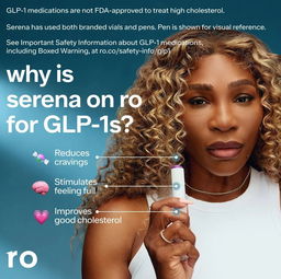 Serena Williams weight loss GLP-1 ad | SwipeFile