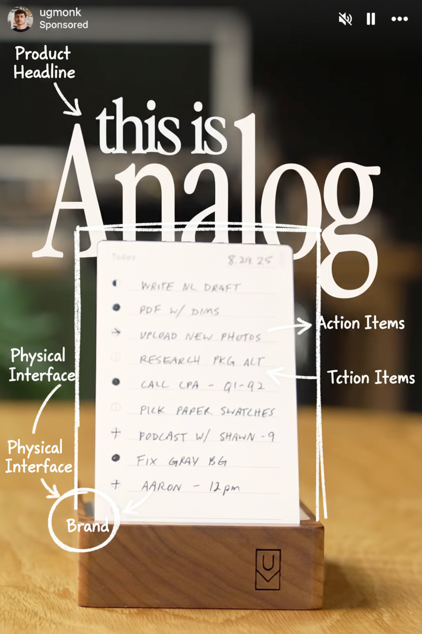 Annotated sketchbook style