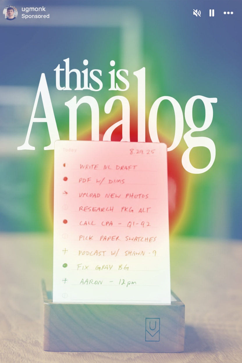 Eye-tracking heatmap