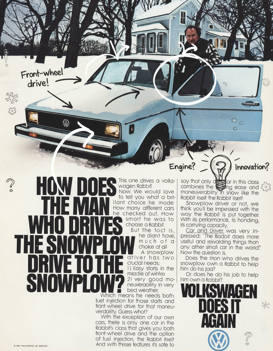 Annotated sketchbook style