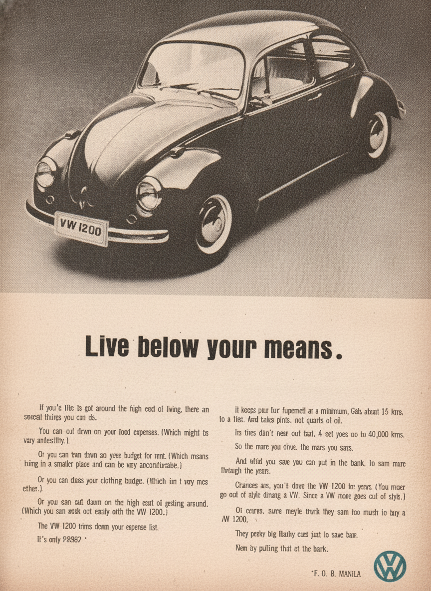 Classic 1950s print ad