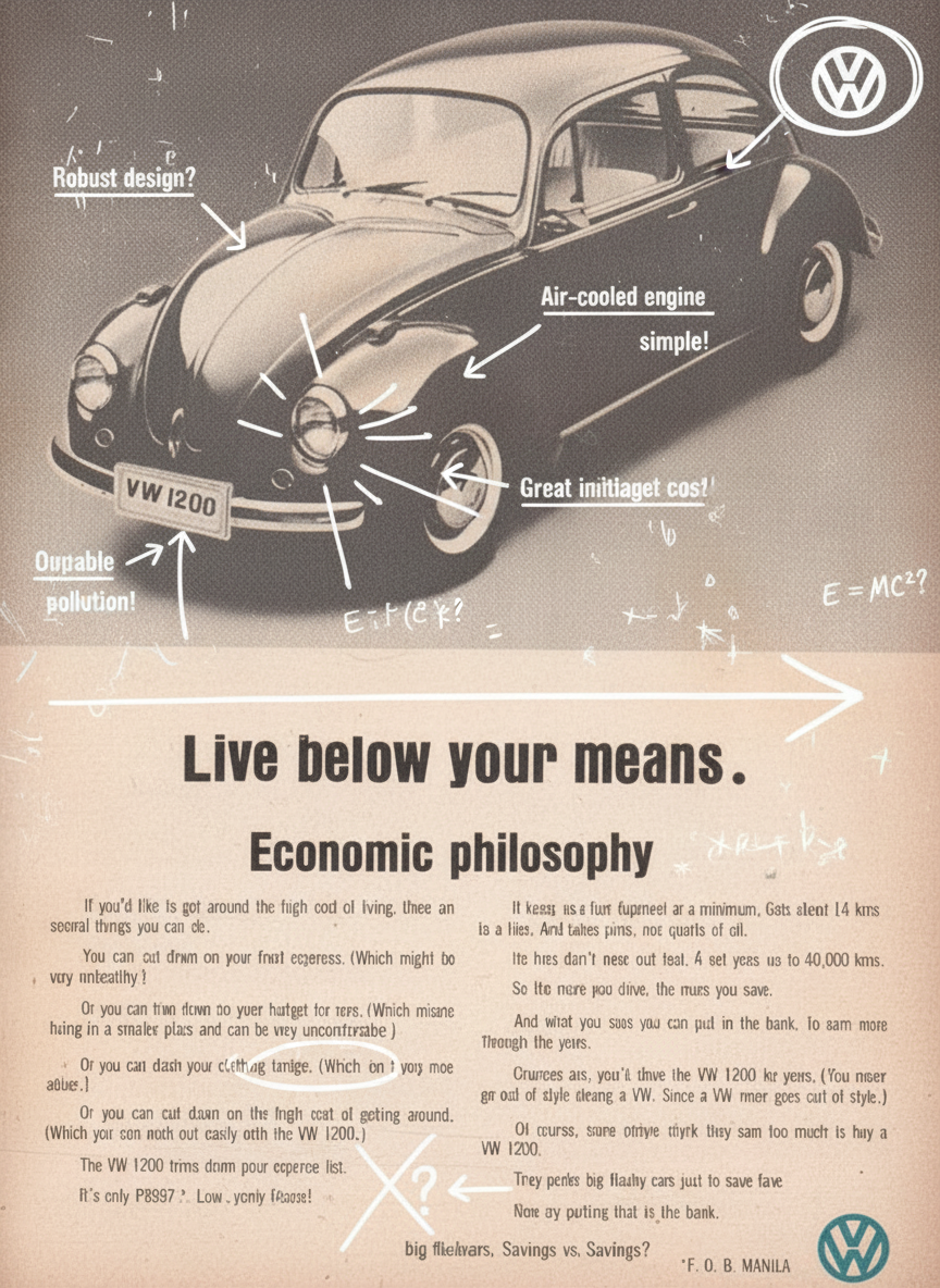 Annotated sketchbook style