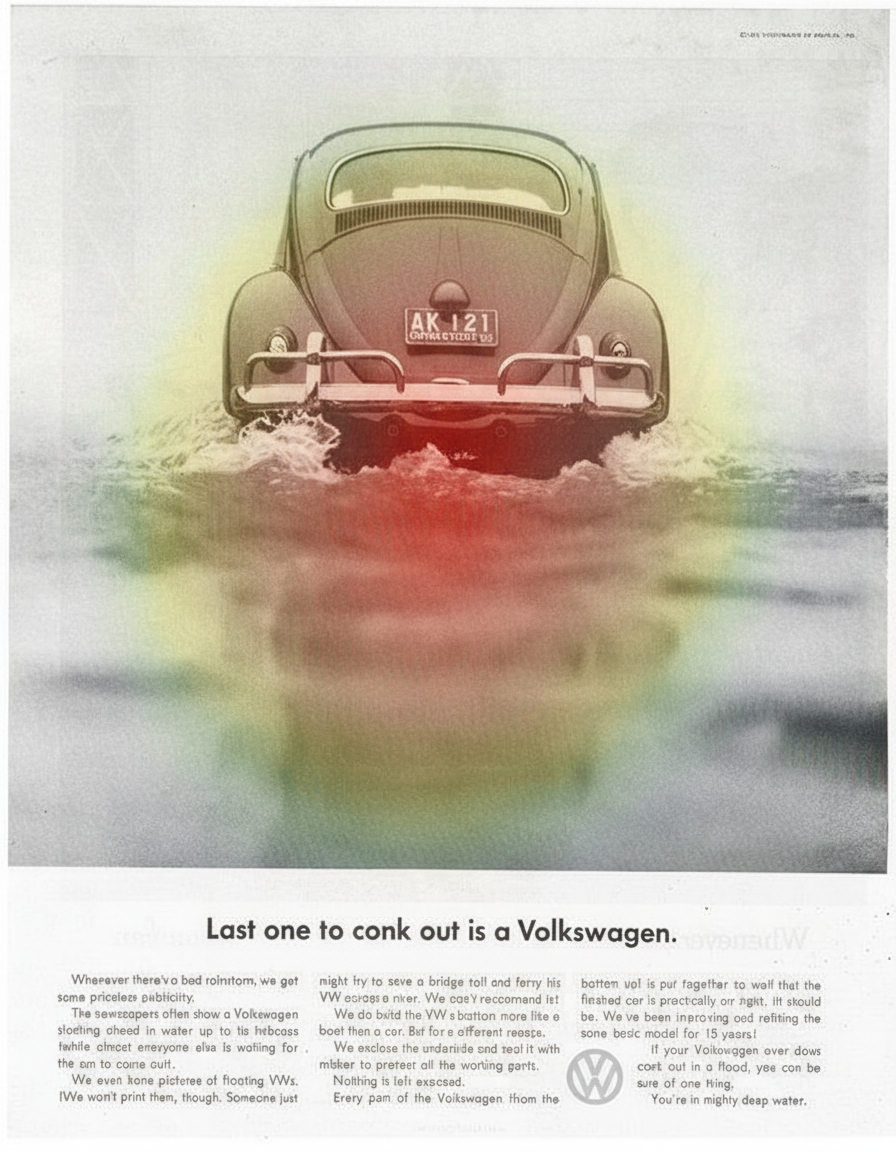 Eye-tracking heatmap