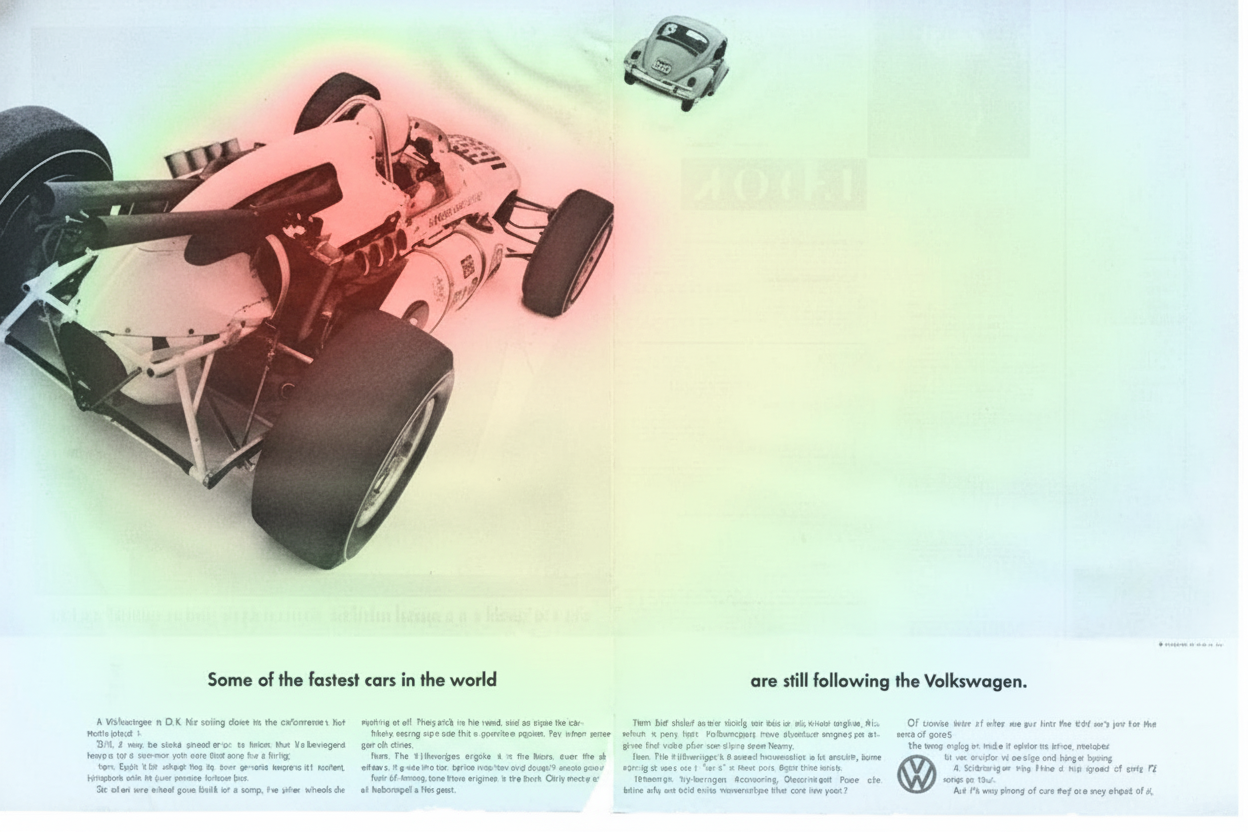 Eye-tracking heatmap