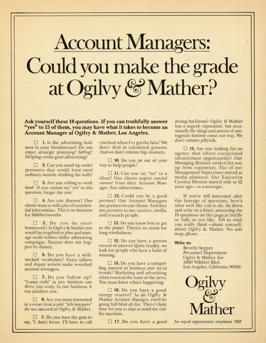 Classic 1950s print ad