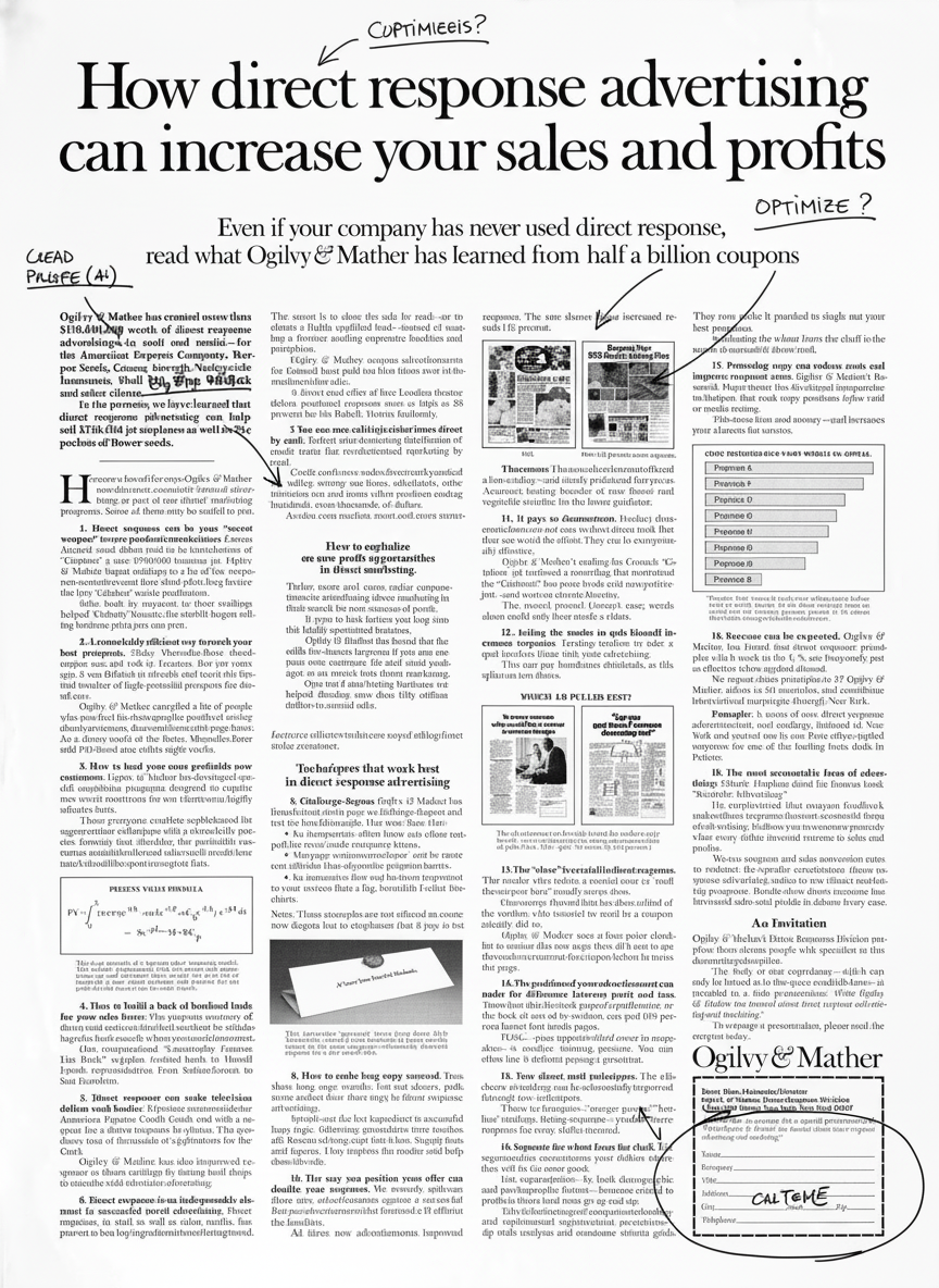 Annotated sketchbook style