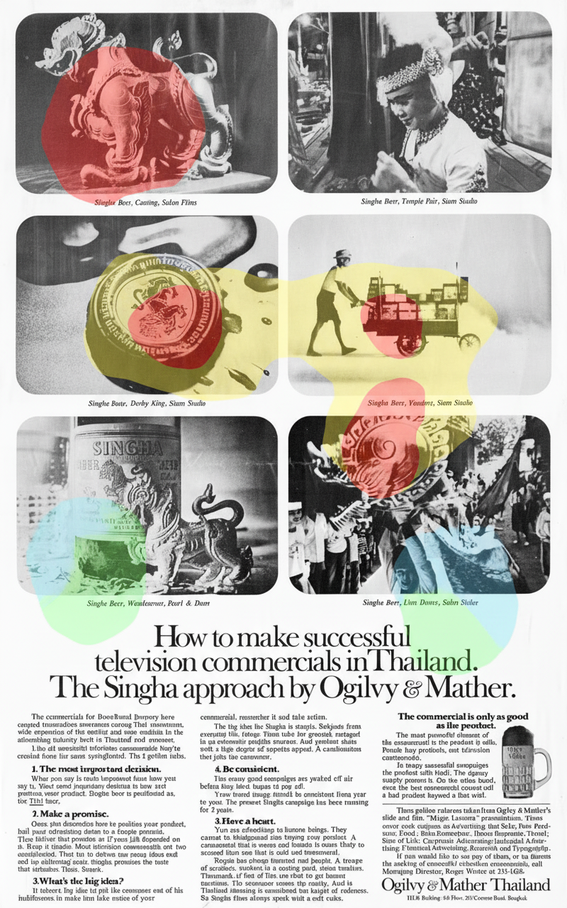 Eye-tracking heatmap