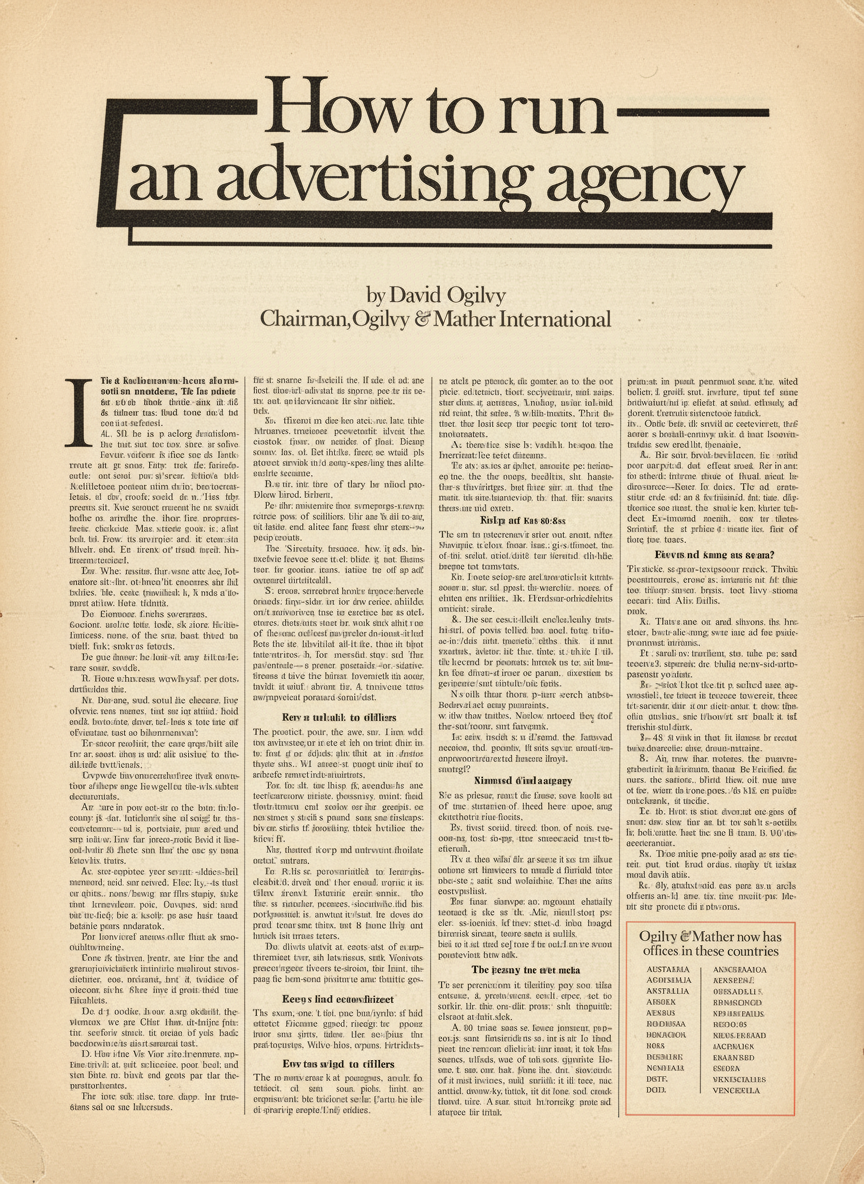 Classic 1950s print ad