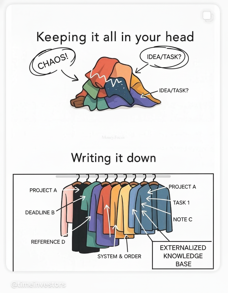 Annotated sketchbook style