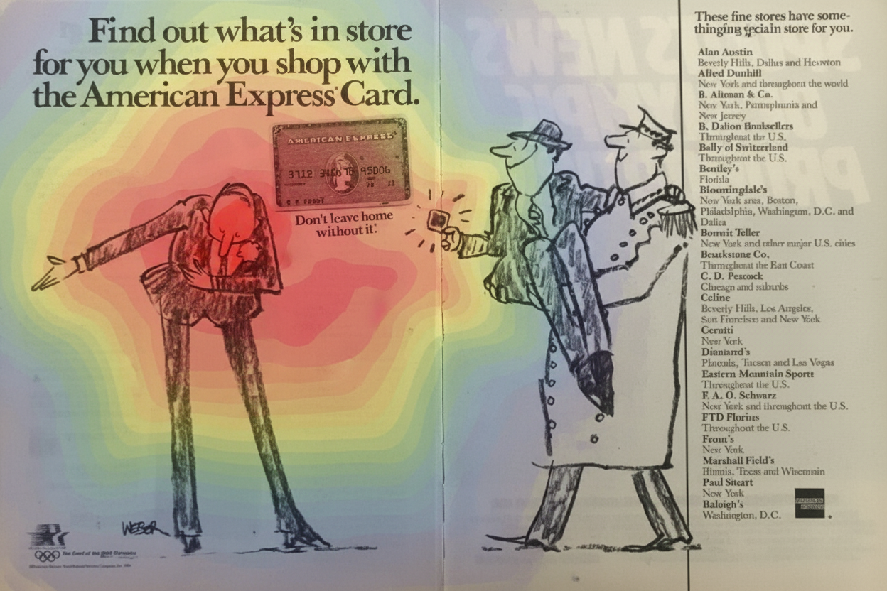 Eye-tracking heatmap