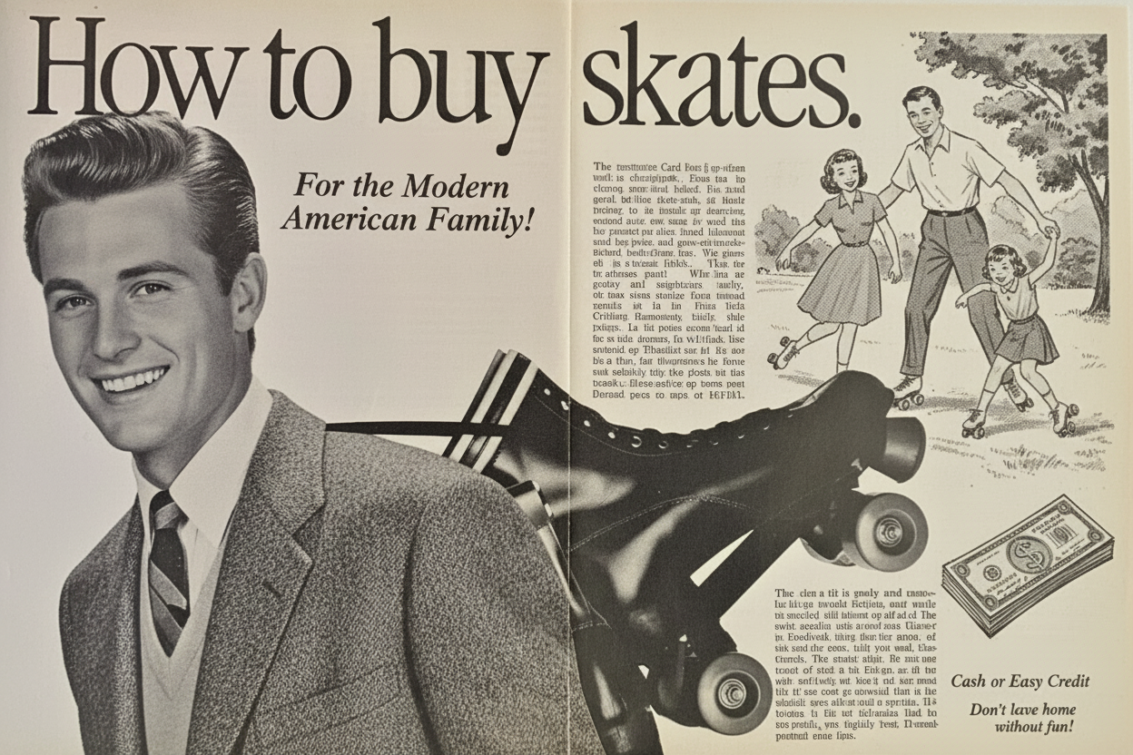 Classic 1950s print ad