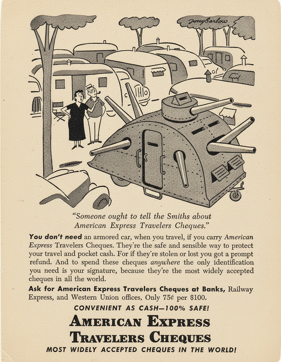 Classic 1950s print ad