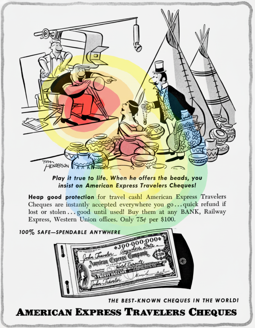 Eye-tracking heatmap