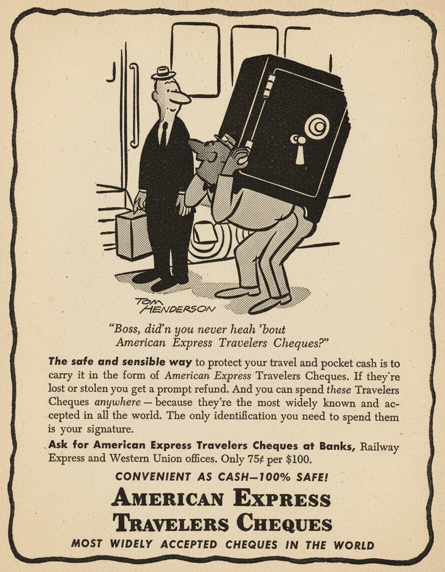 Classic 1950s print ad