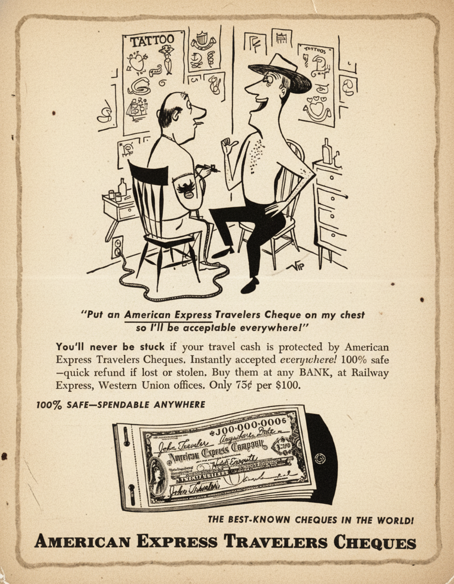 Classic 1950s print ad