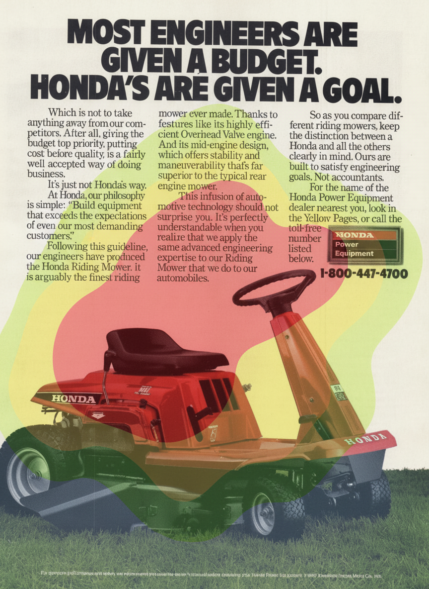 Eye-tracking heatmap